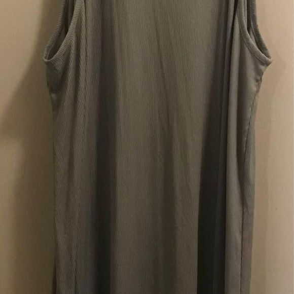 Women’s size XXL gray ribbed tank top sleeveless dress by 32 degrees - Picture 4 of 4